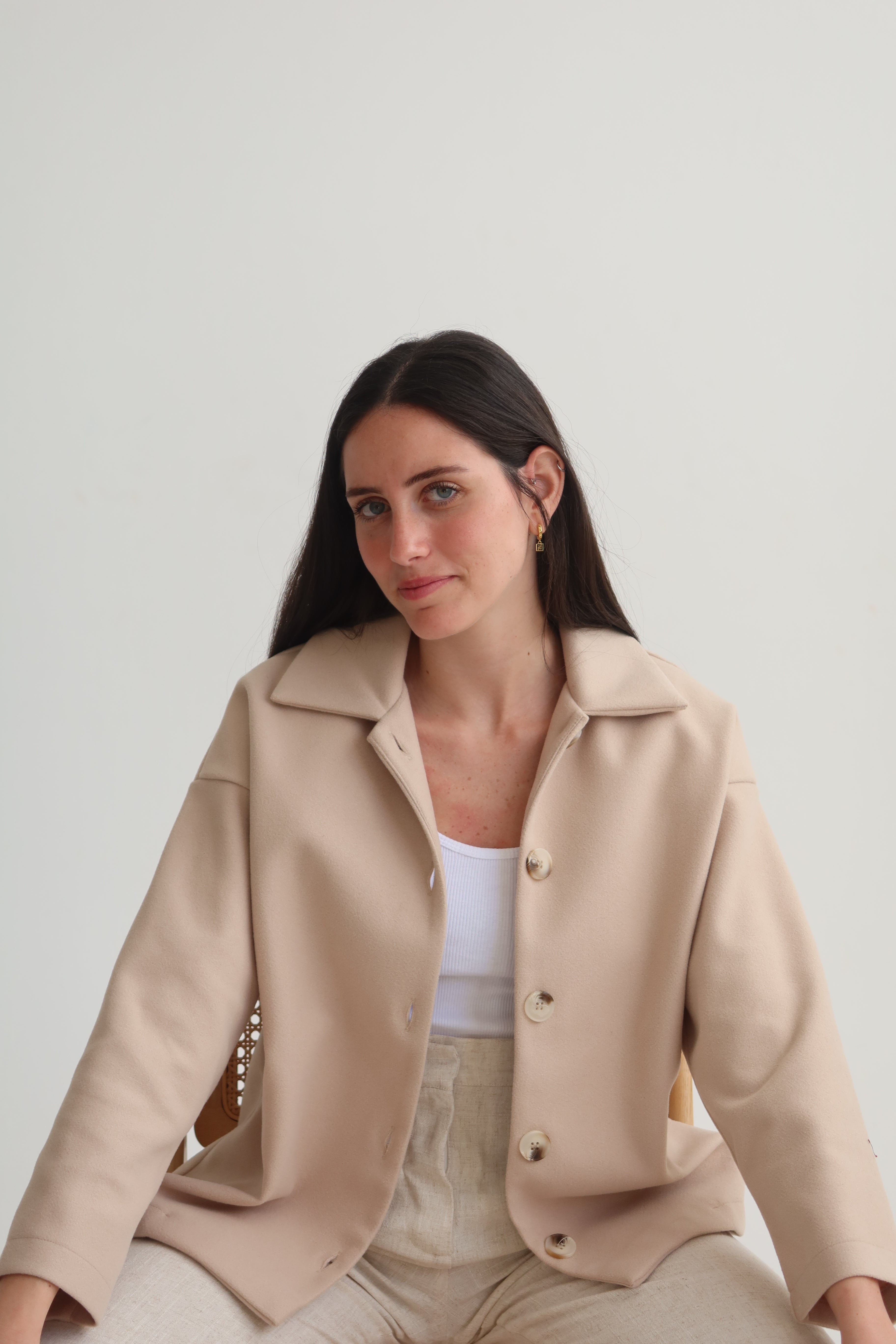 Boxy fit coat