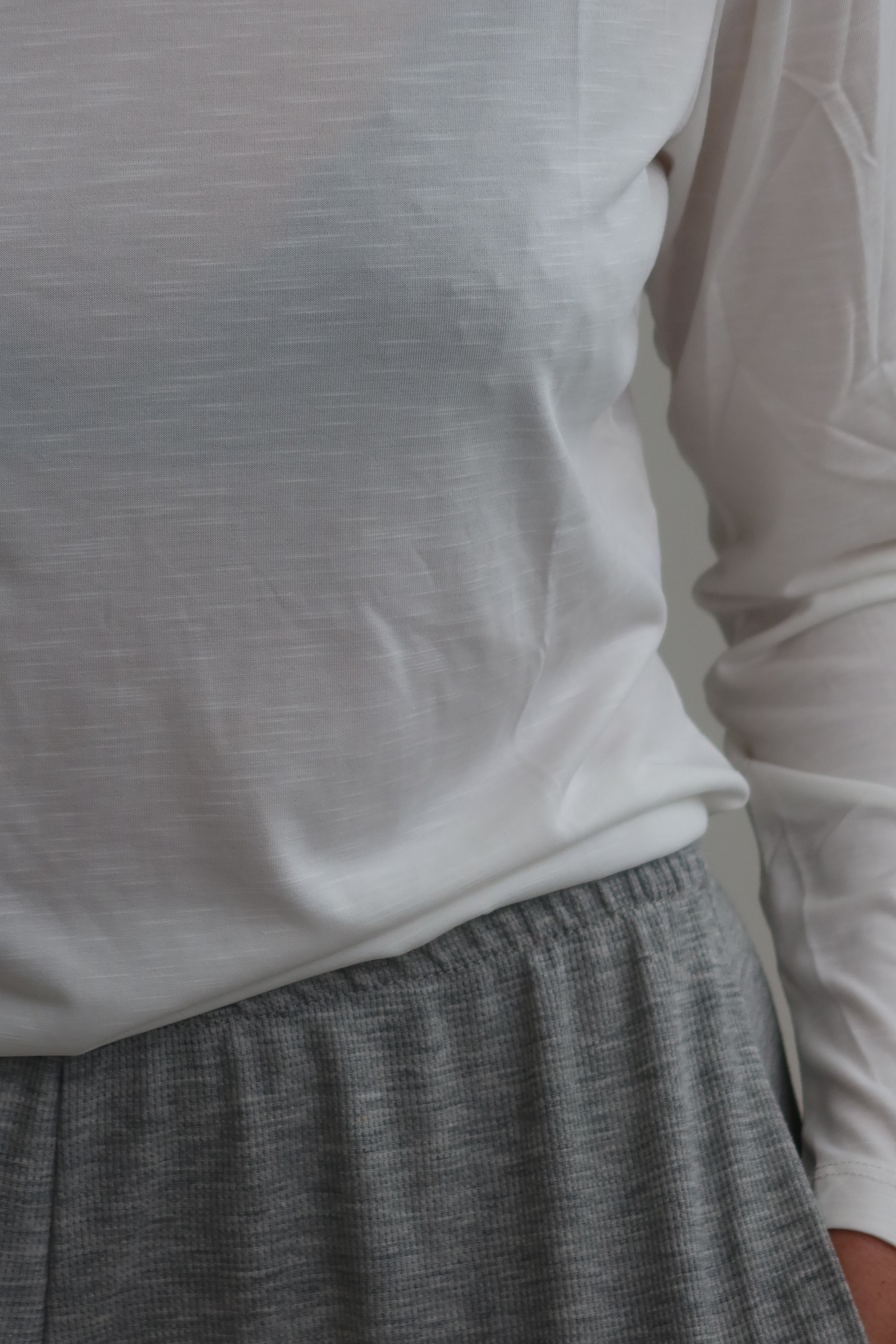 Super soft long sleeve T-shirt - white