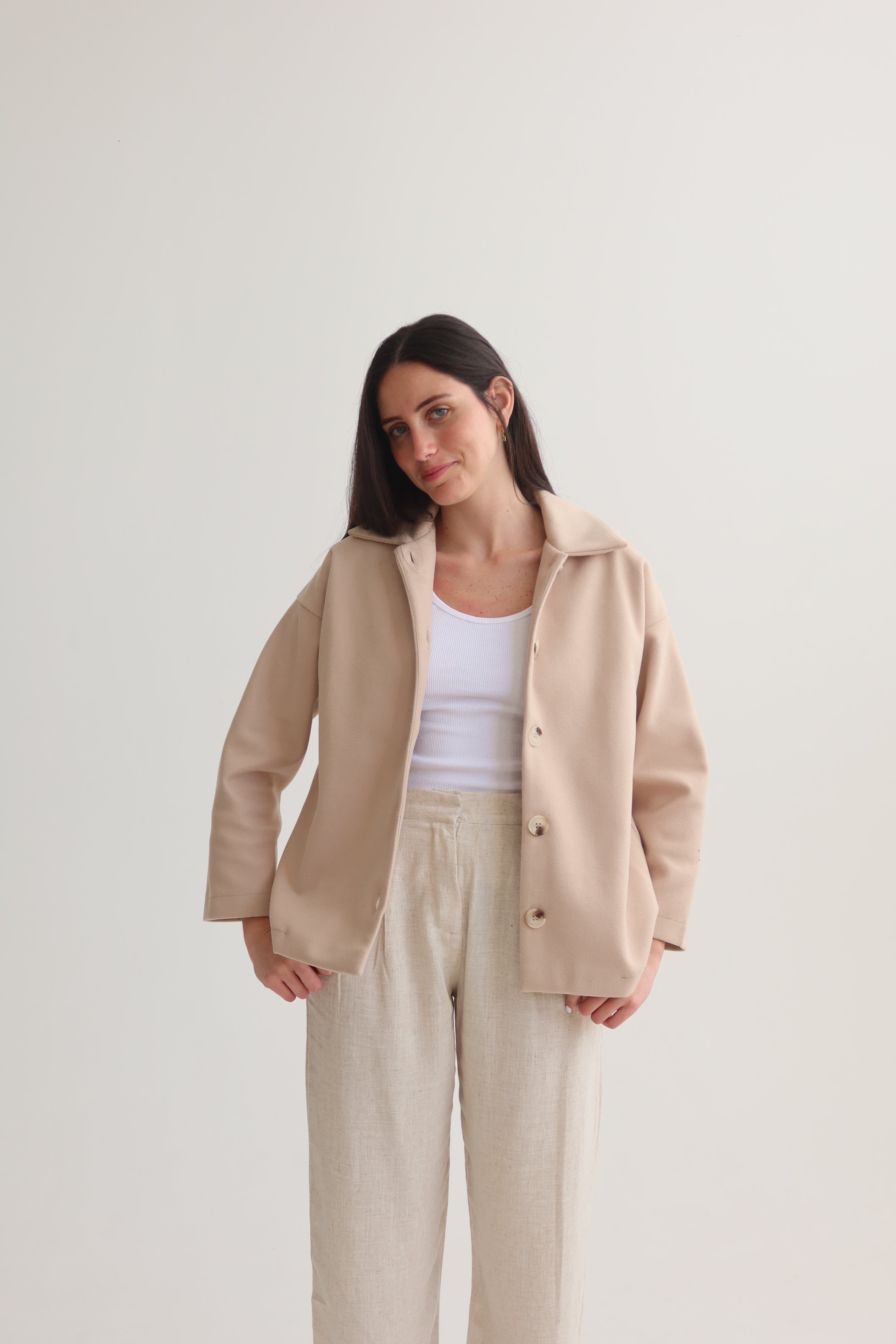 Boxy fit coat