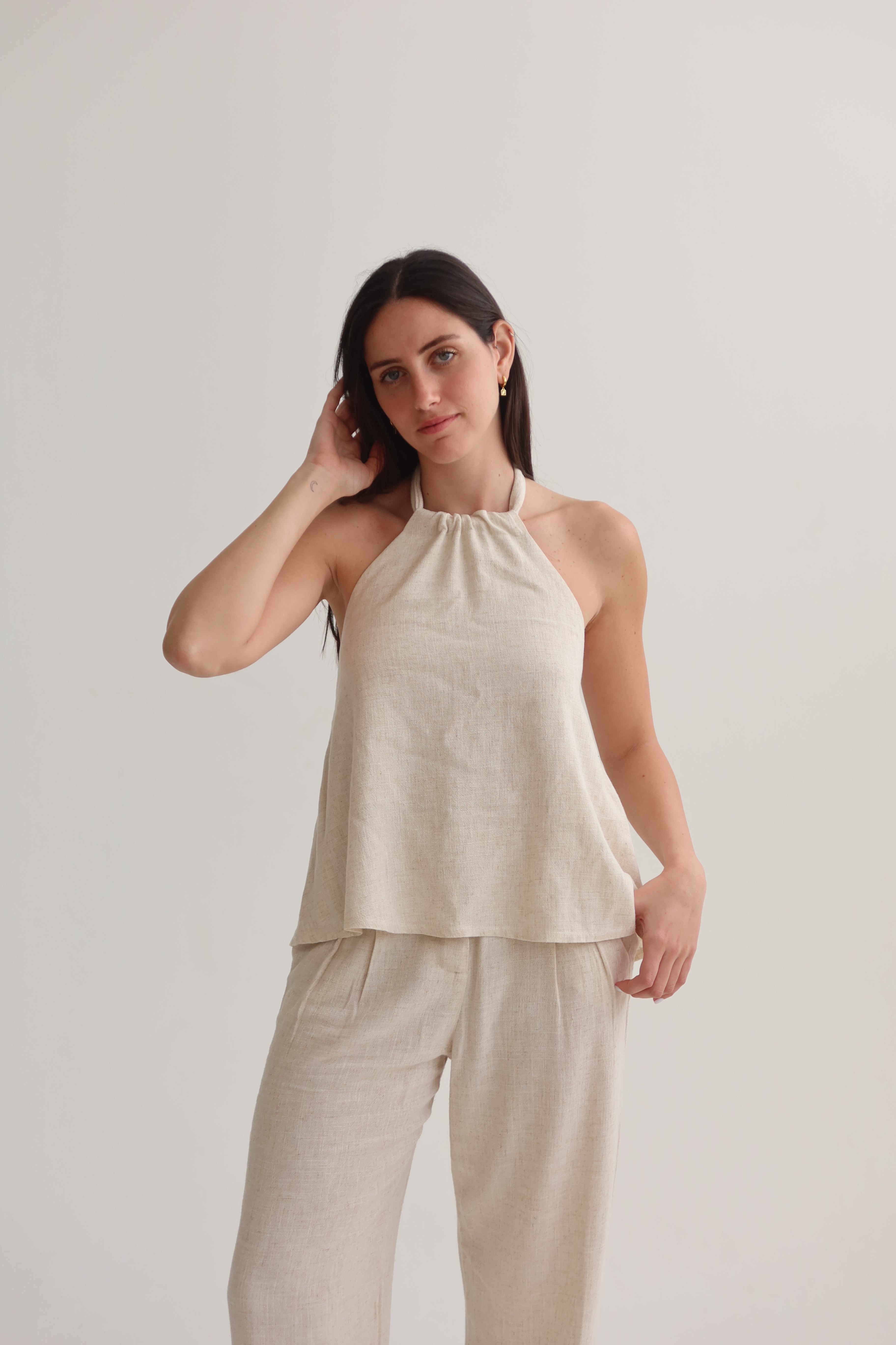 Stone collar tank top