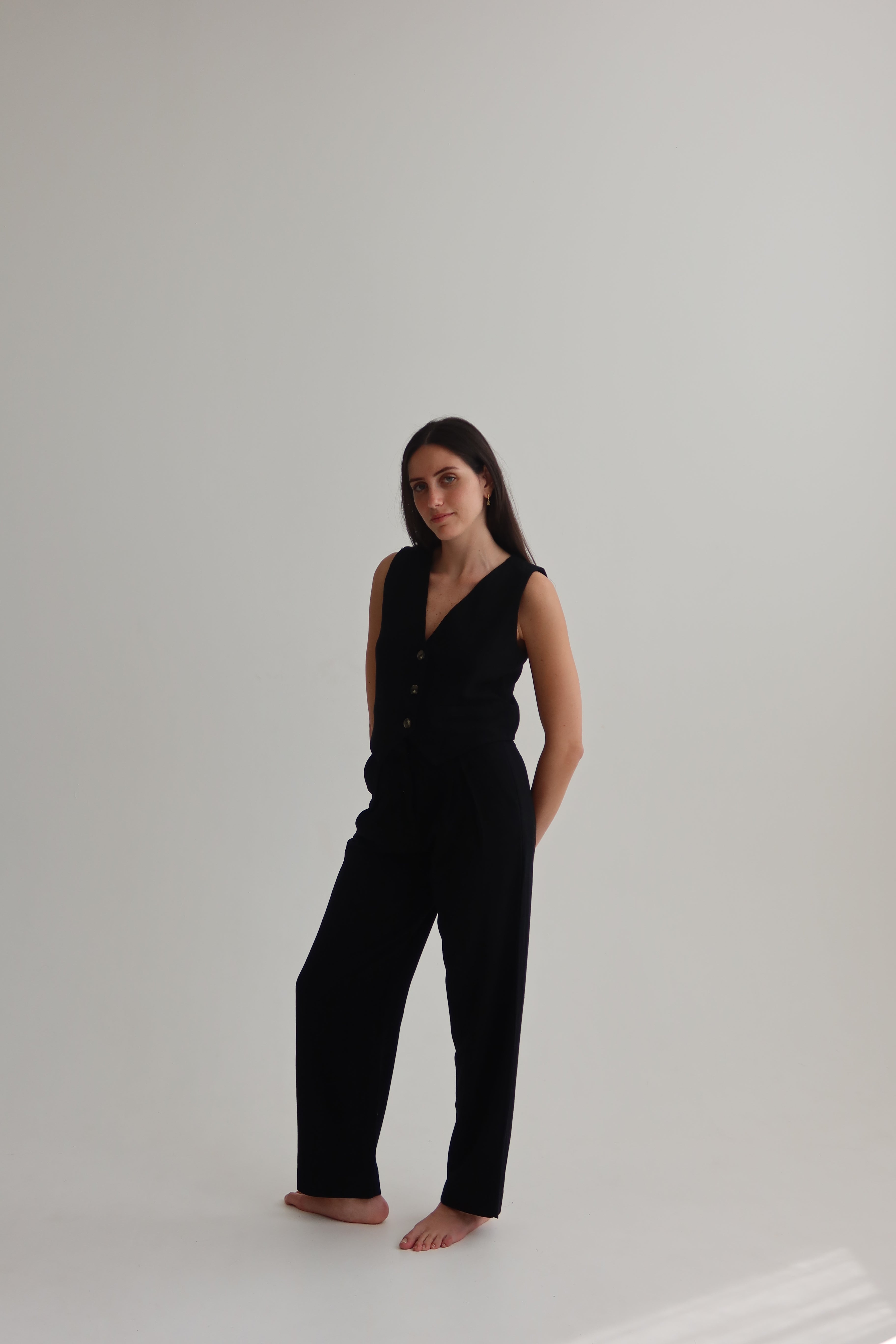Black tailored pants