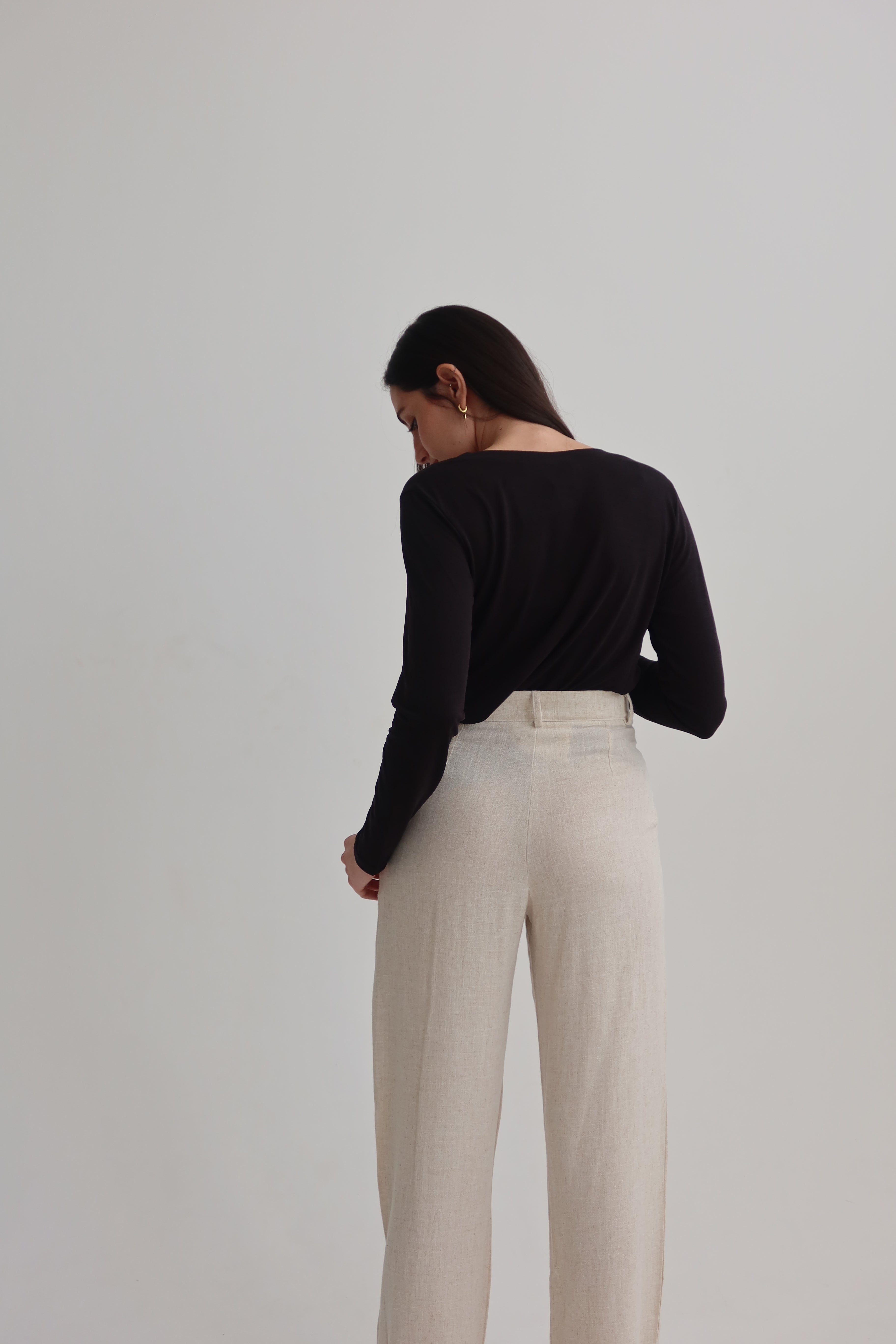 Super soft long sleeve T-shirt - black