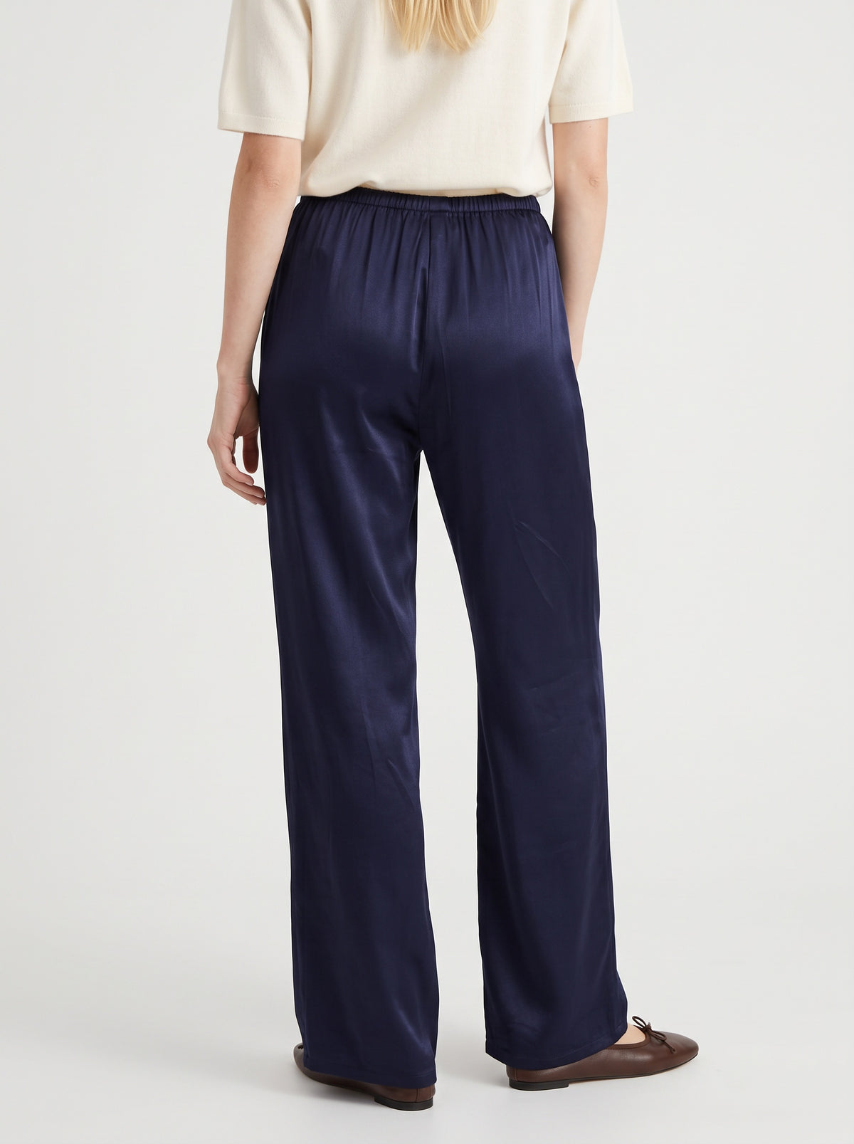 Satin full length pants