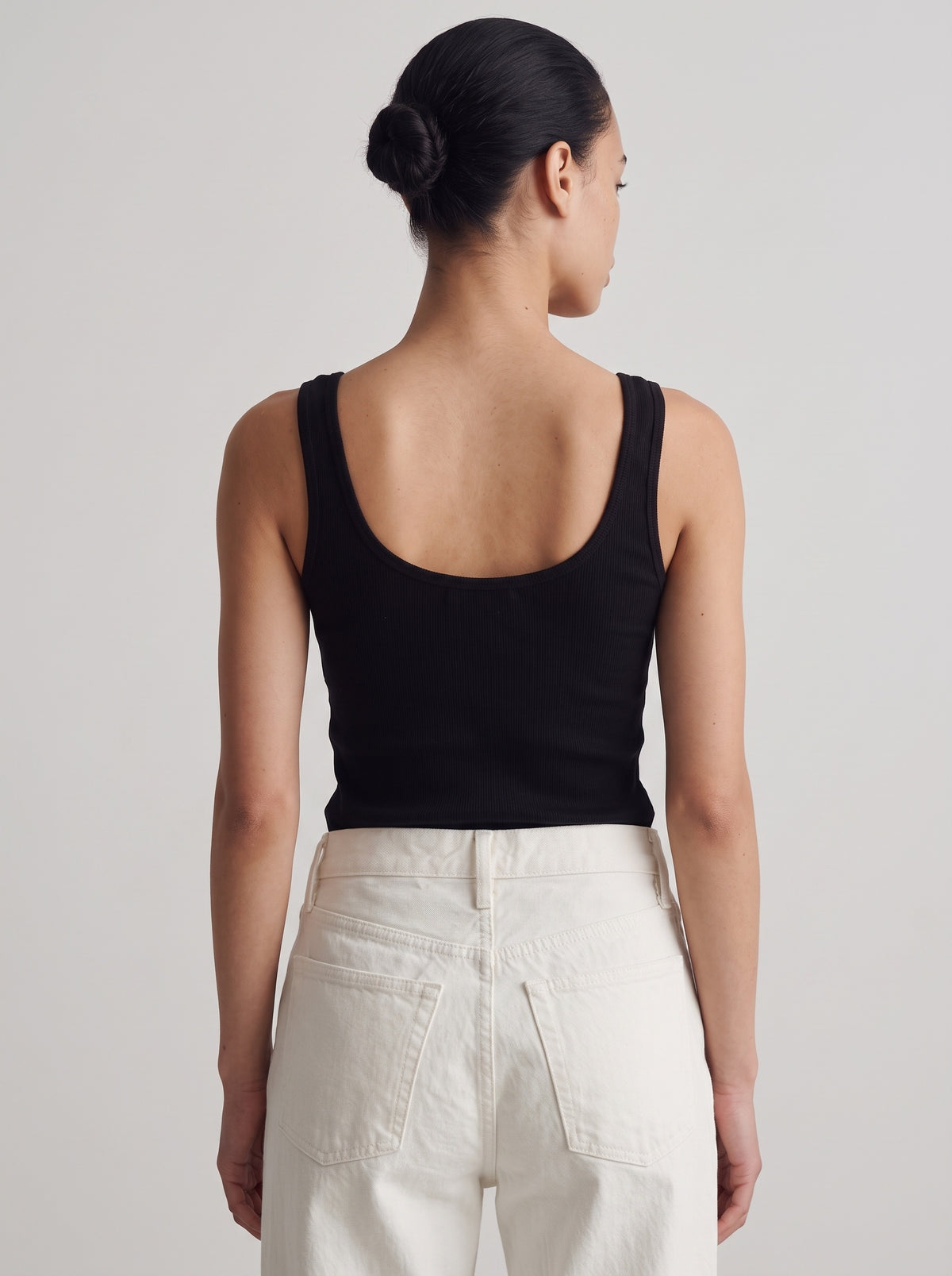 Ribbed Scoop Neck Tank