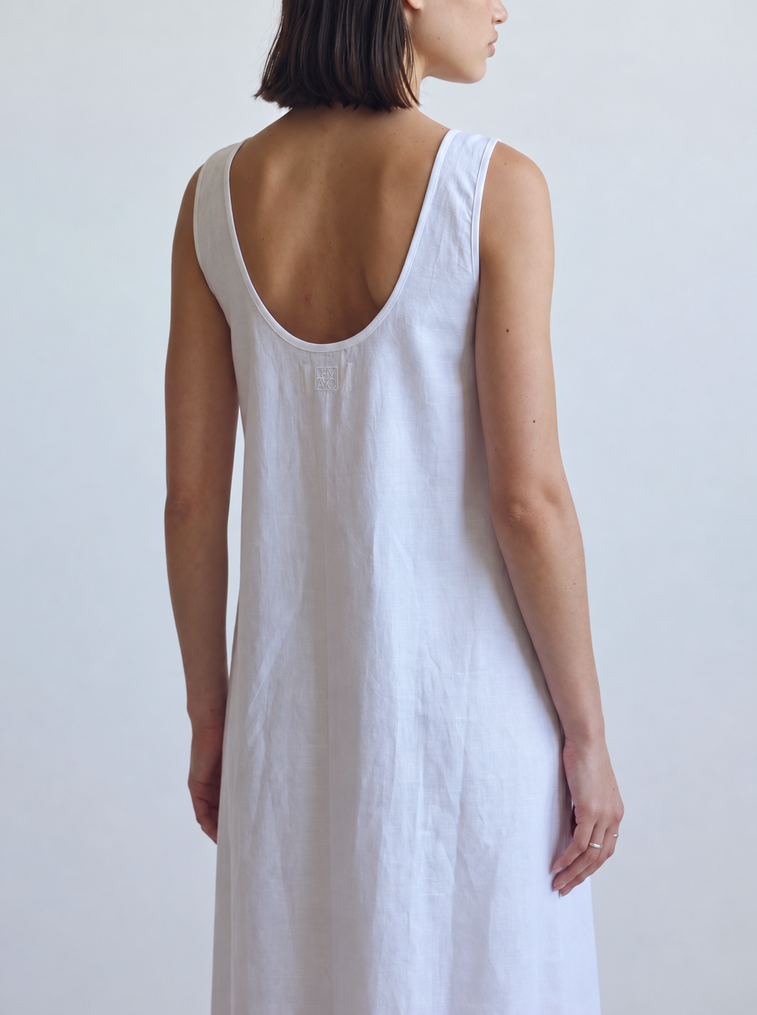 Linen Blend Relaxed Maxi Dress